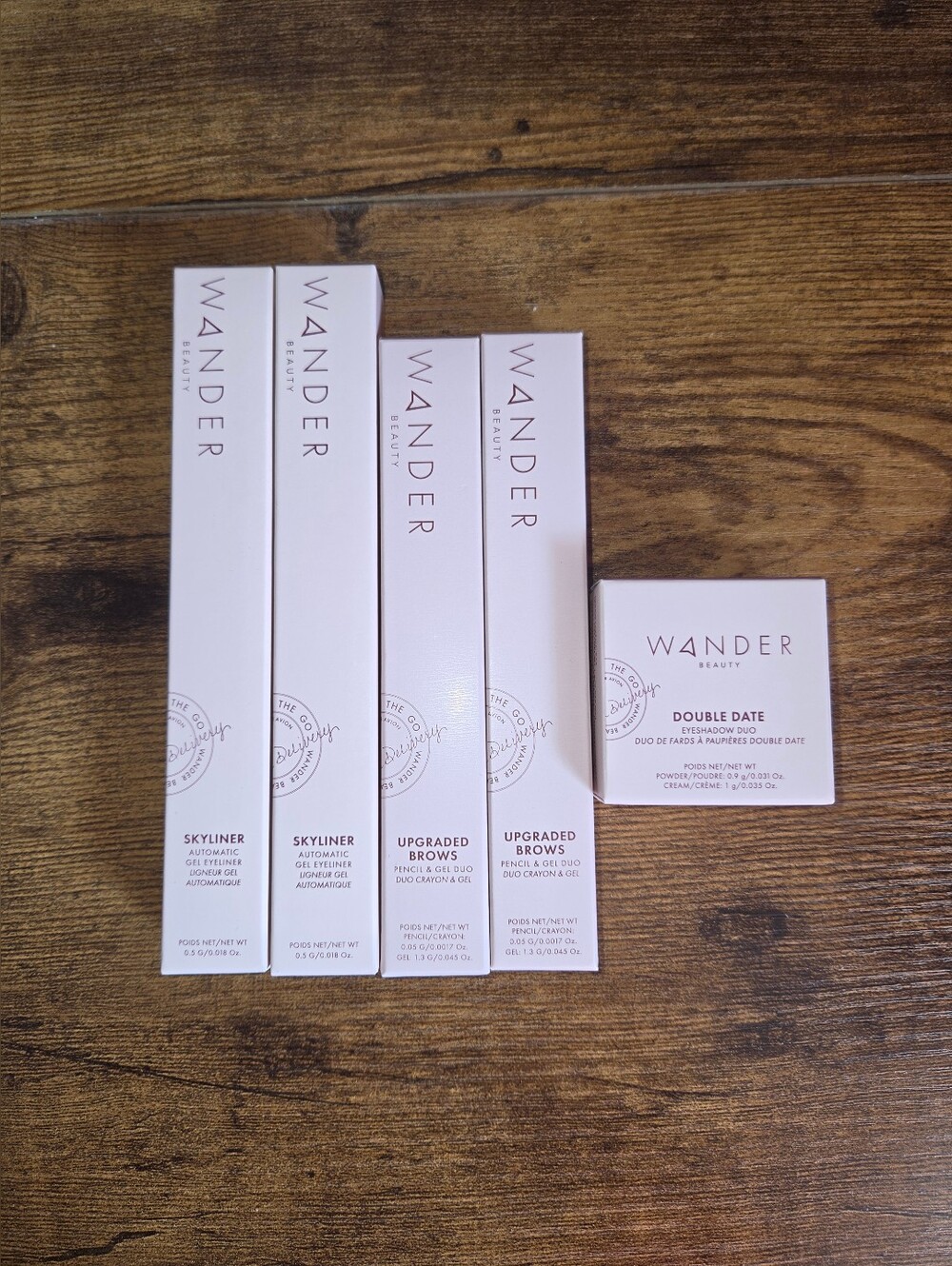 Wander Beauty Pink Eye & Brow Set with Double Date Duo and Skyliner